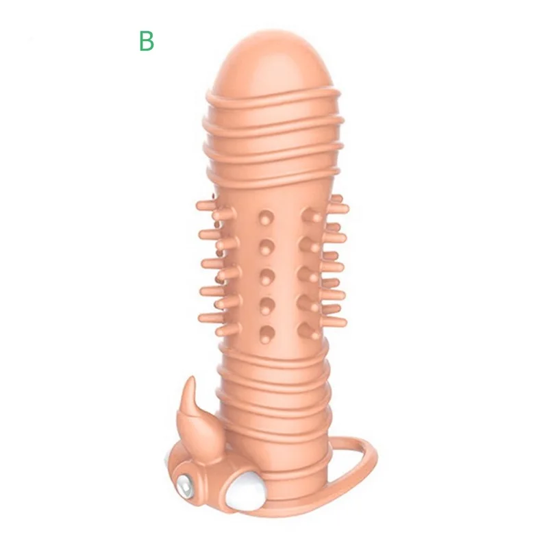 Male Penis Sex Toys Extender Enlargement Reusable Condoms Adult Intimate Product Cock Ring Sleeve | Красота и здоровье