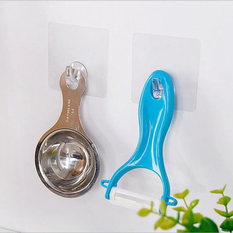 2PCS/Pack Popular Office Powerful Plastic Hanger Adhesive Transparent Power Plug Holder Home Storage Hook | Дом и сад