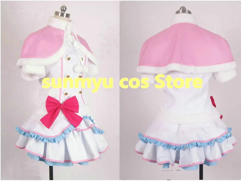 

FreeShipping!Love Live!SNOW HALATION Hanayo Koizumi with hair accessory and gloves Cosplay Costume!Size Customizable,Halloween