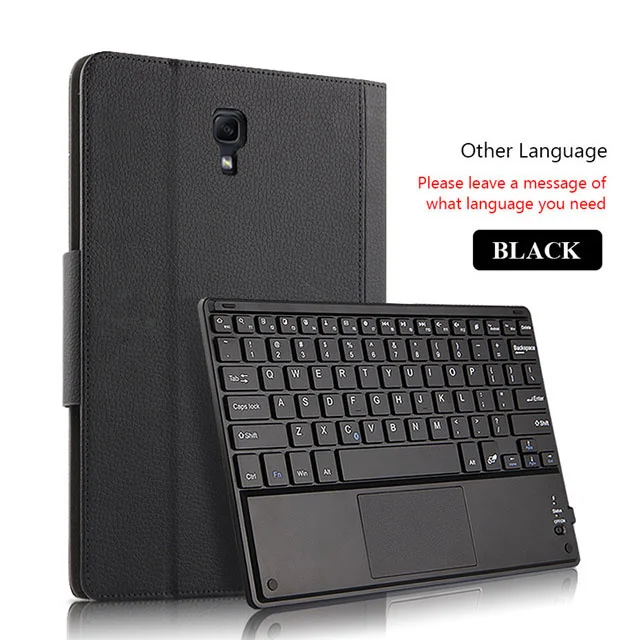 Other Black Чехол из искусственной кожи чехол для samsung Galaxy Tab A A2 10,5 SM-T590 T595 T597 съемный планшет Bluetooth клавиатура многоязычный - Цвет: Other Black