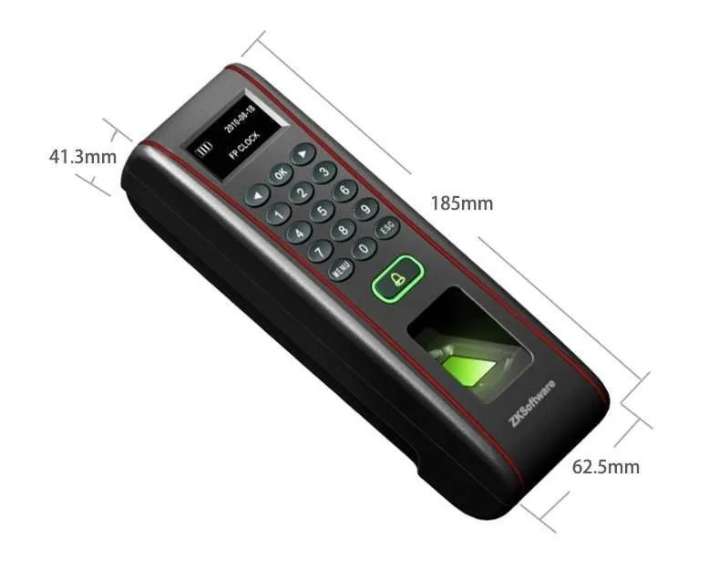 IP65 Водонепроницаемый Открытый терминал контроля доступа отпечатков пальцев ZK