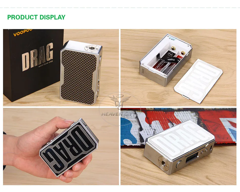 VOOPOO DRAG 2 177 Вт TC коробка мод электронная сигарета и Drag 157 Вт коробка мод Vape с US GENE chip TC смола коробка мод
