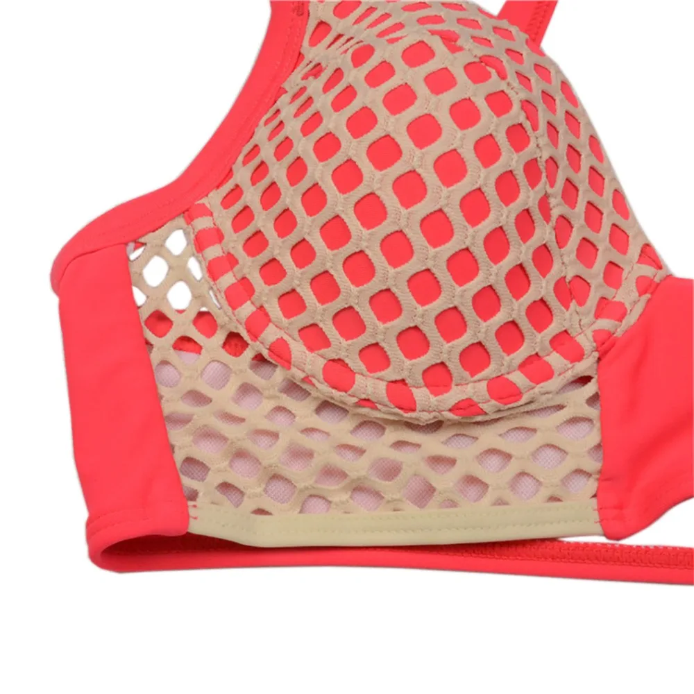 2016 Новый Дизайн Сплит-Низкая Талия Выдалбливают Бикини Сращивания Купальник