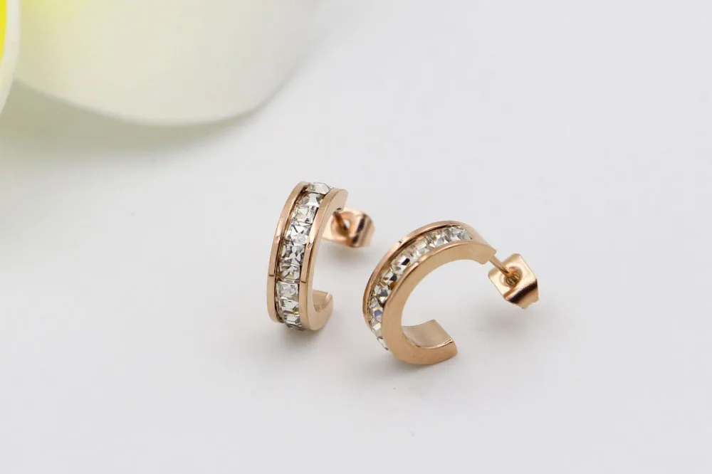 Женские серьги-гвоздики Martick классические серьги из нержавеющей стали 316L с