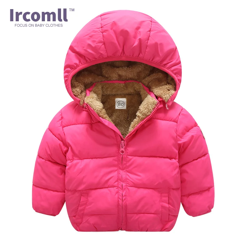 Ircomll плюшевое теплое тонкое пальто детская одежда для маленьких девочек зимняя