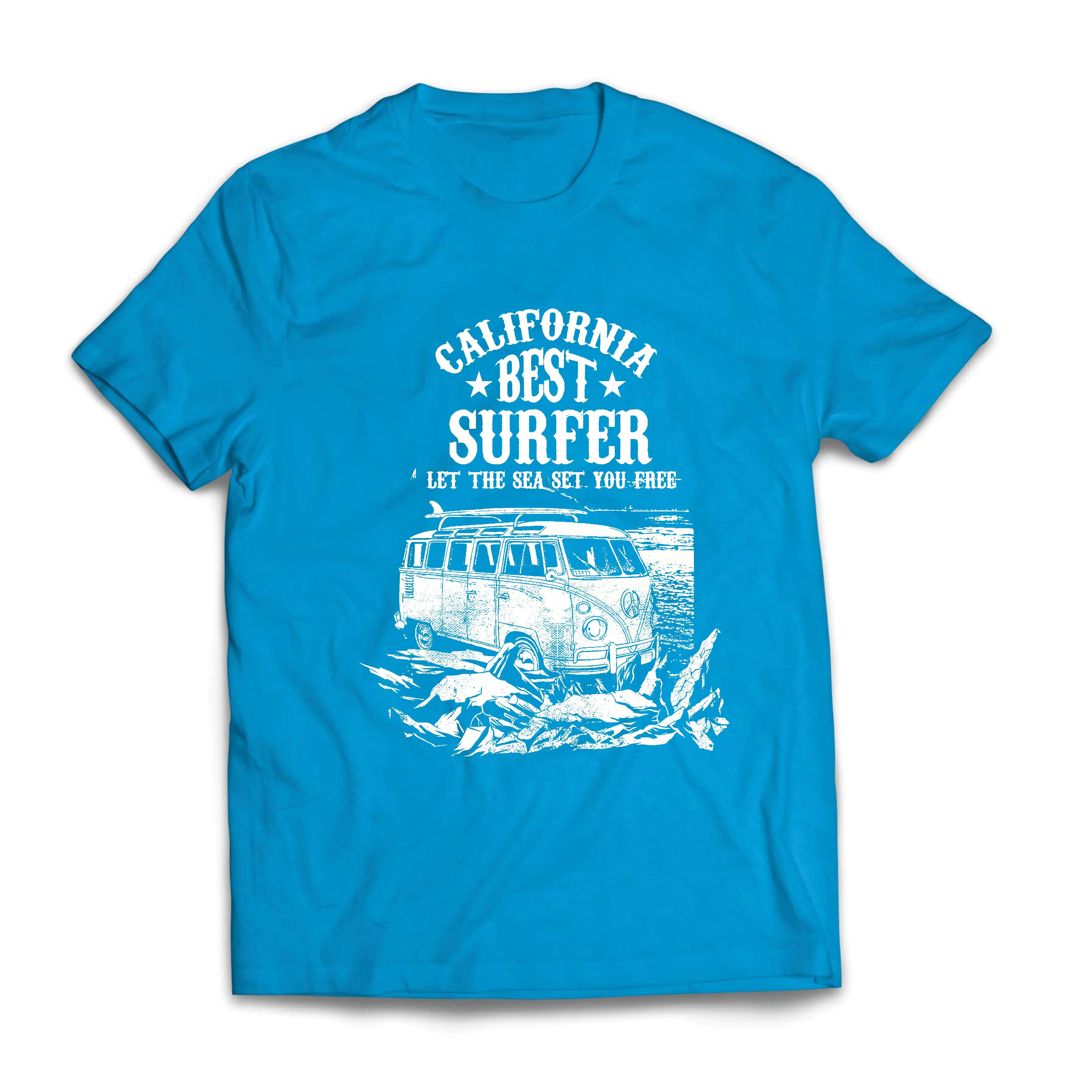 Новинка 2019 Мужская футболка для путешествий в стиле фургона с лучшим серфером на