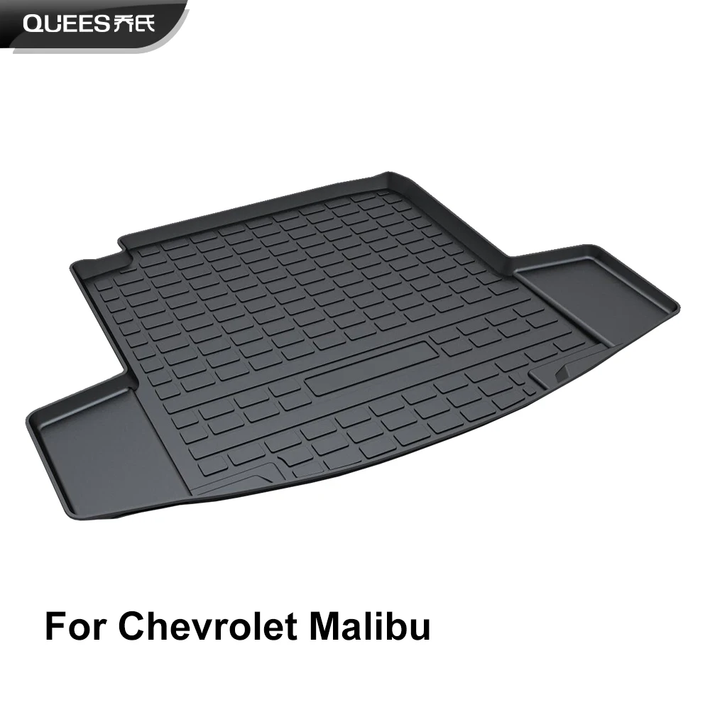 

QUEES Custom Fit Cargo Liner Boot Tray Trunk Floor Mat for Chevrolet Malibu L LS LT Hybrid 9th Generation 2016 2017 2018 2019