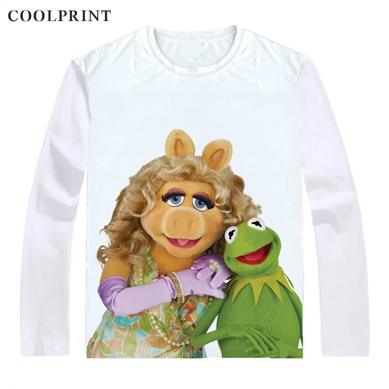 Style 1 Muppets/футболка; Miss Pig Statler And Waldorf; модная футболка; аниме; футболка на заказ; Повседневная Винтажная футболка с длинными рукавами и принтом - Цвет: Style 1
