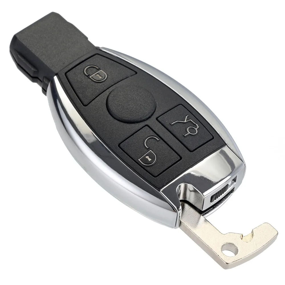 3 кнопки дистанционного управления авто ключ оболочки для Mercedes Benz Год 2000+ NEC& BGA управление 433 МГц замена ключа без логотипа D30