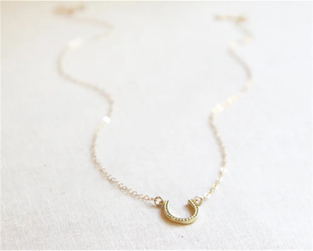 2017 модное ожерелье в форме подковы на удачу копыта с лошадью милое U женское