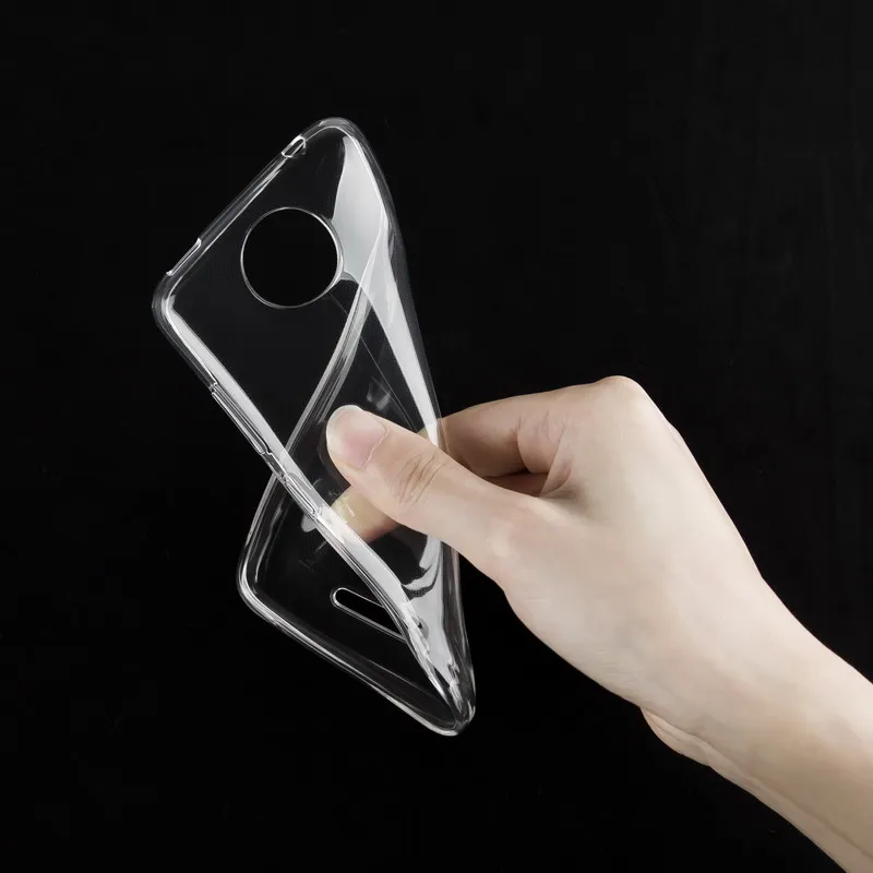 Transparent Чехол для Motorola Moto C Plus 5," Мягкий силиконовый чехол для телефона с изображением пейзажа для Moto C Plus XT1723 XT1724 - Цвет: Transparent