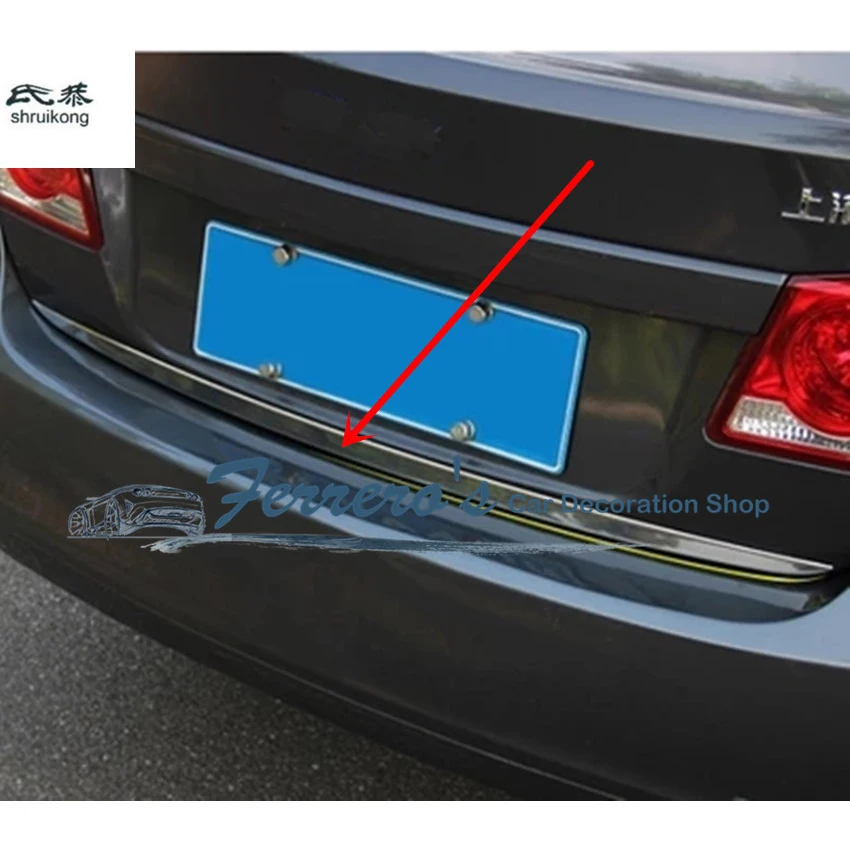 

1 шт. декоративная накладка на заднюю дверь багажника из нержавеющей стали, автомобильные наклейки для 2010 2012 2013 2014 Chevrolet Chevy Cruze Sedan