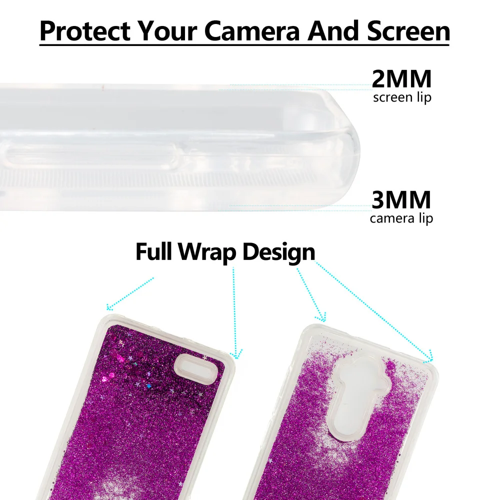 Милый блестящий чехол для ZTE Blade X Max Max3 XL Bling Dynamic Quicksand Liquid Soft Full Cover N9560 Z963 Z981 Z983 Z986