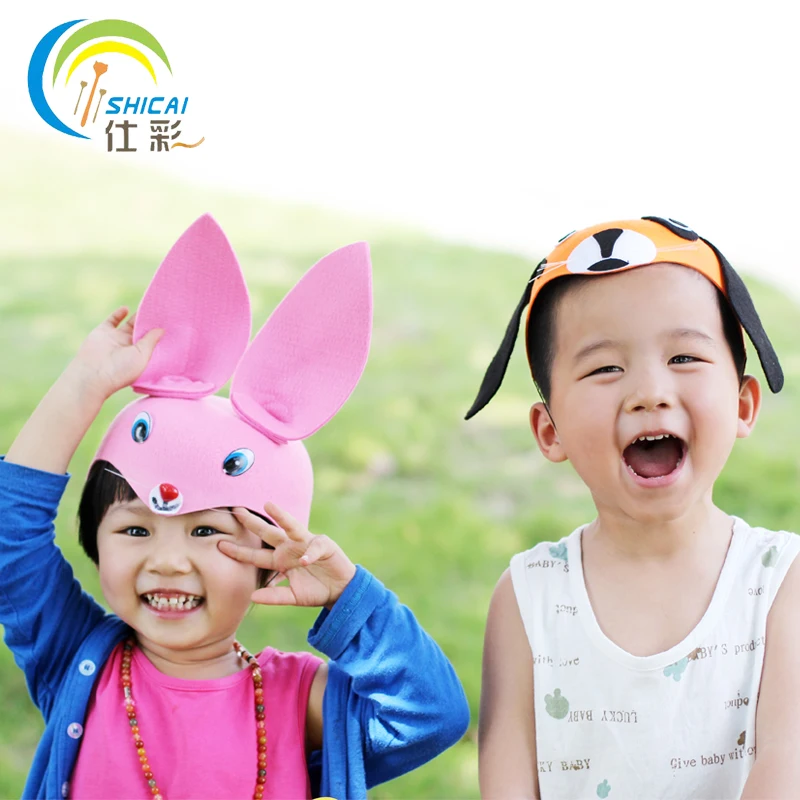 Вечерние шапки с животными из мультфильмов для детей праздничные на день