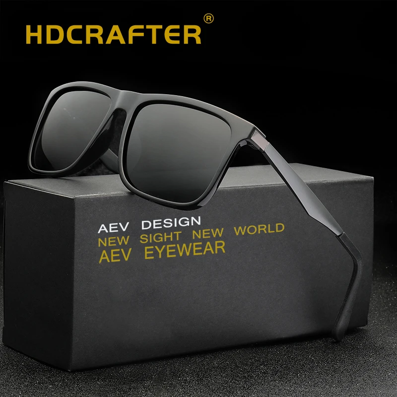 Hdcrafter брендовые дизайн поляризованных солнцезащитных очков для вождения