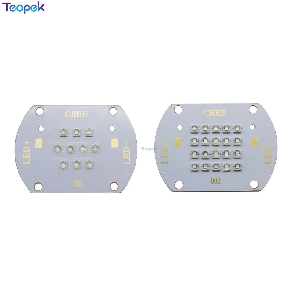30 Вт 50 10D 20D Everlight UV высокомощная Светодиодная лампа 365nm 385nm 395nm 420nm фиолетовая для УФ