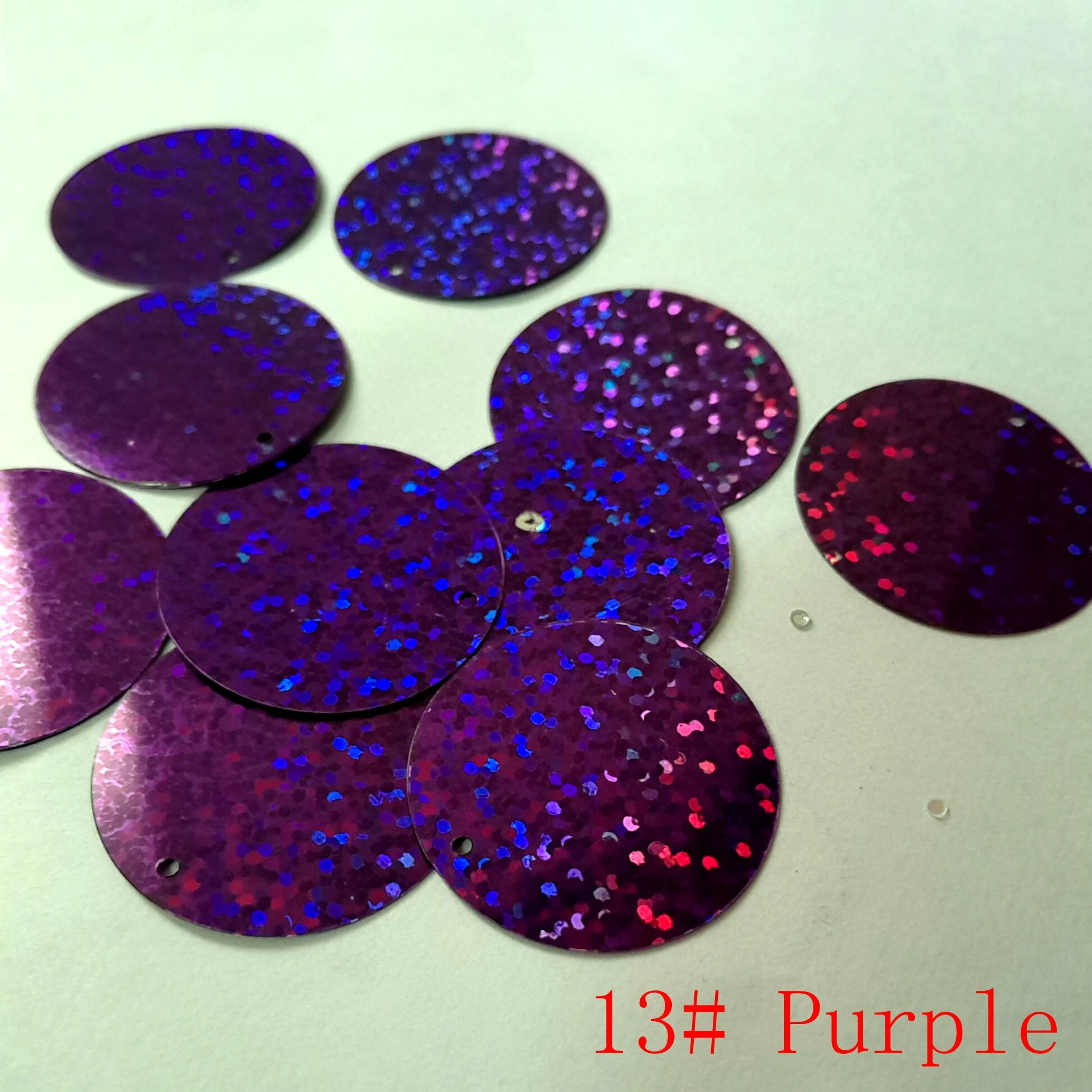 Большие плоские и круглые лазерные блестки диаметром 30 мм сверление для