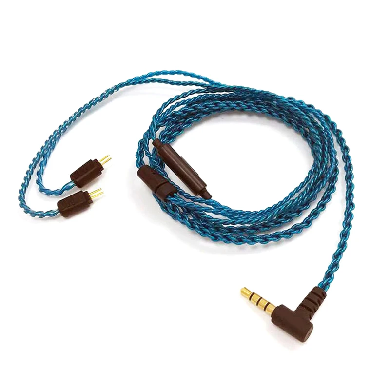 0.78mm 2Pin Cable Tiandirenhe 3,5 мм обновленный сменный кабель телефонной трубки 0,78 мм 2Pin провод с микрофоном для Weston W4r TFZ 1964 Um3x Es3 Es5 наушники - Цвет: 0.78mm 2Pin Cable