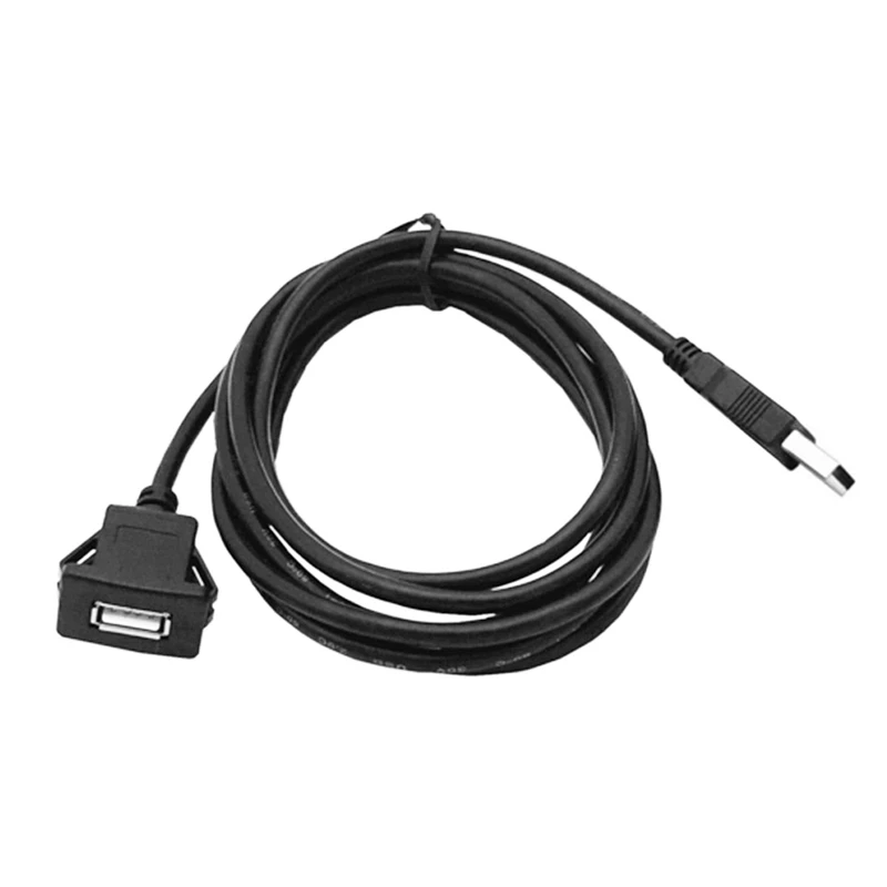 Car Dash board Flush Mount USB Male to Female Socket Extension Panel Cable 1M | Электроника