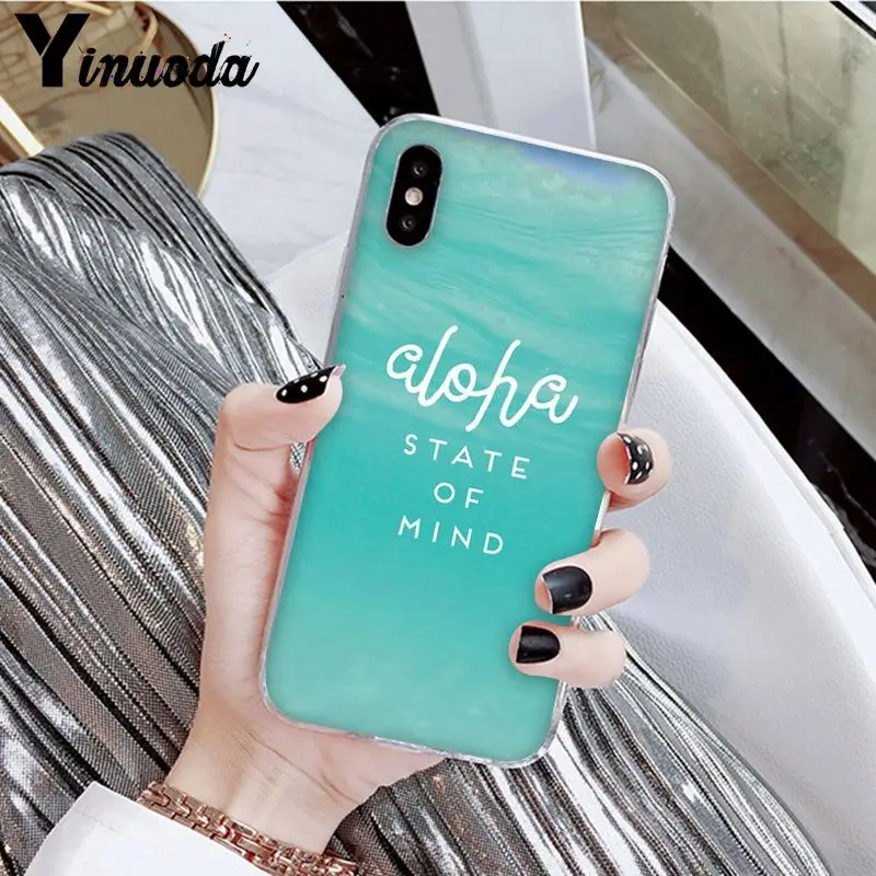 Yinuoda Hello Hawaii Aloha DIY Роскошный Высокий протектор на конце чехол для Apple iPhone 8 7 6 6S Plus X XS MAX 5 5S SE XR мобильных телефонов