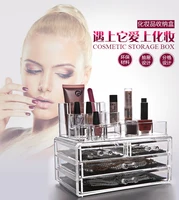 5PCS Clear Organizer Box Acrylic Cosmetic Jewelry Makeup Case Drawer Cases Holder Makeup Storager Boxes