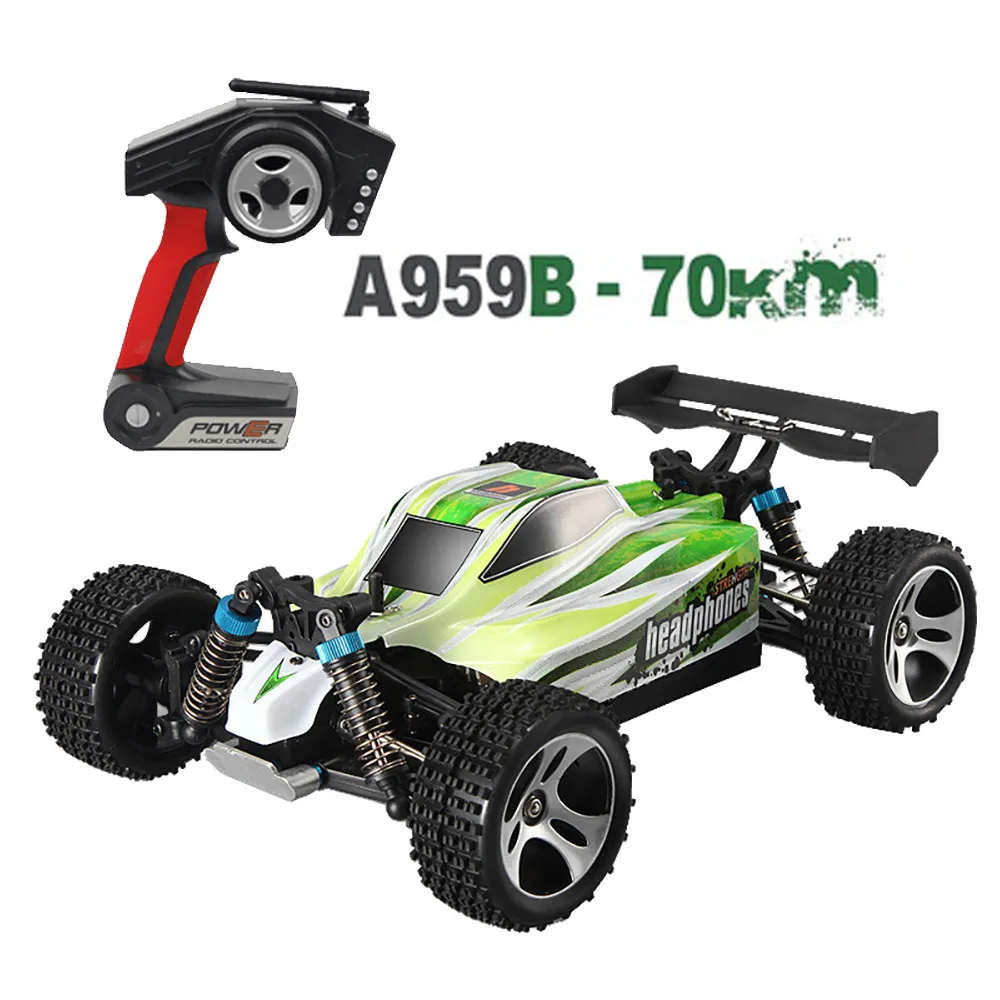 Гоночный автомобиль Wltoys A959B Модернизированный 540 щеточный двигатель высокая скорость 70 км/ч 1:18 4D 2,4G RC автомобиль T709