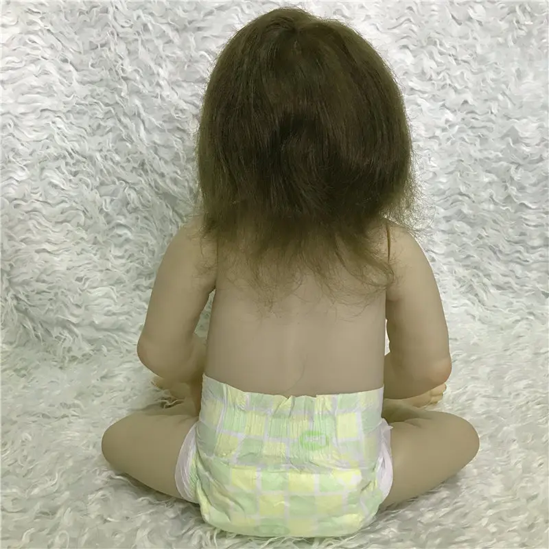 NPK 57 см голые силиконовые куклы для маленьких мальчиков с полным силиконовым