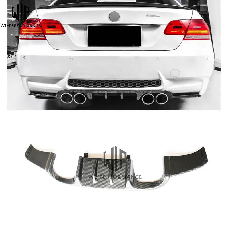 Для BMW автостайлинг 3 серии E92 refit M3 задняя губа из углеродного волокна задний