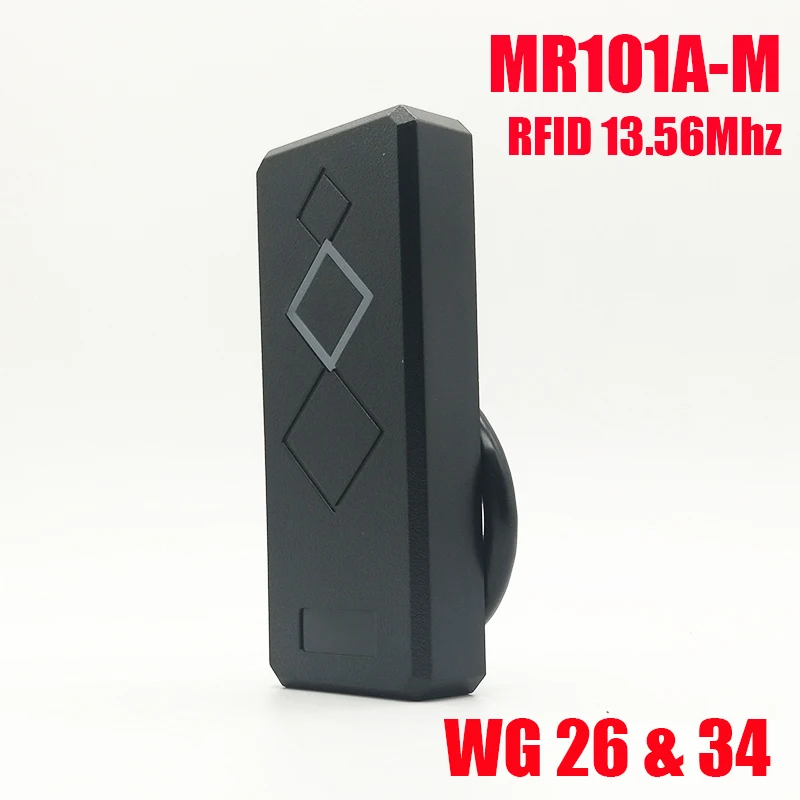 Тонкий RFID 13 56 МГц кардридер дверной контроль доступа IP65 Водонепроницаемый wiegand