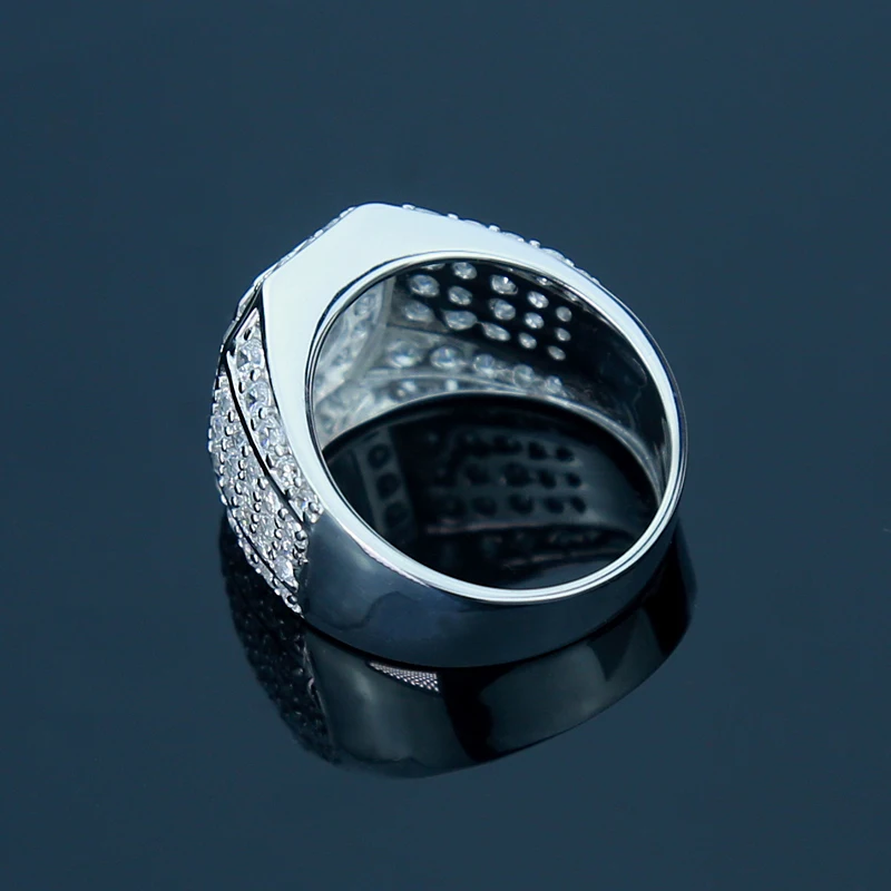 Мужское кольцо из стерлингового серебра 925 пробы с цветными рыбами 2 5 карата