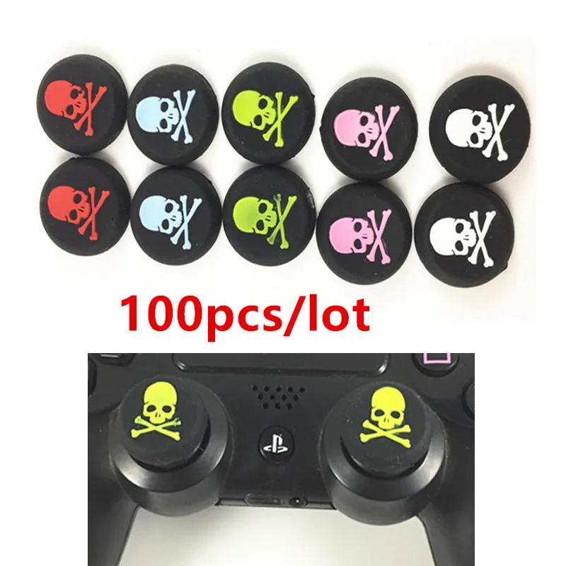 100 шт. силиконовые колпачки для джойстика с черепом | Электроника