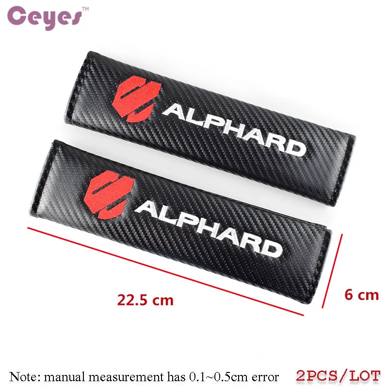 Ceyes углеродного волокна стайлинга автомобилей чехол для Toyota Alphard Harrier Vellfire 86 на