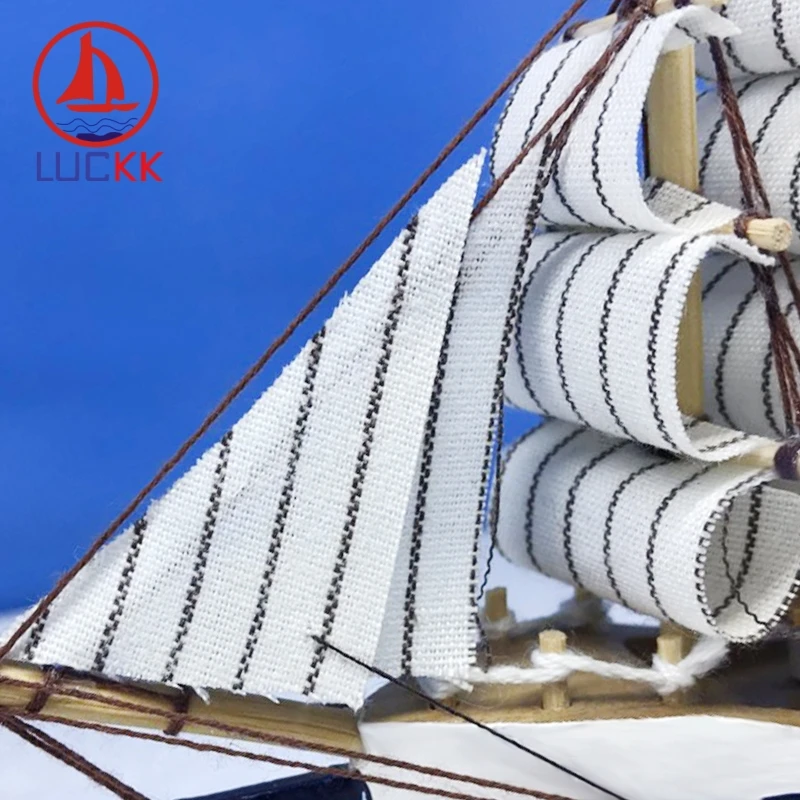 Деревянная модель корабля LUCKK 14 см украшение для интерьера в скандинавском стиле