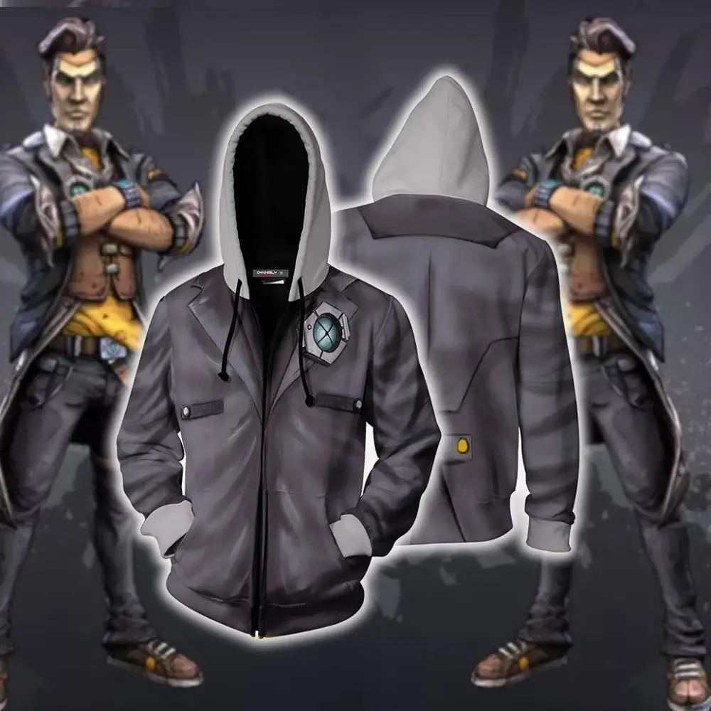 Game Borderlands 3 Assassin Zer0 Hoodies Sweatshirts Cosplay Costumes 3D printed fashion men women hooded jacket | Тематическая
