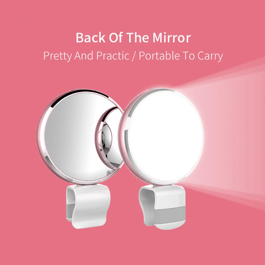 Мини перезаряжаемая светодиодная вспышка для селфи с зеркальной фотовспышкой