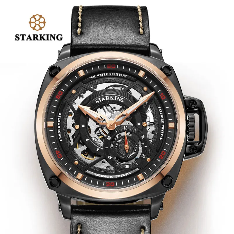 AM0236RL22 STARKING, Новое поступление, американские армейские часы, мужские, бренд, Авто-механические, 50 м, водонепроницаемые, для плавания, наручные часы - Цвет: AM0236RL22