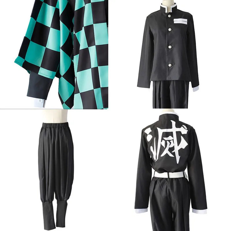 Аниме Kimetsu no Yaiba Demon Slayer Косплей Костюм Kamado Tanjirou Nezuko Agatsuma Zenitsu Tomioka
