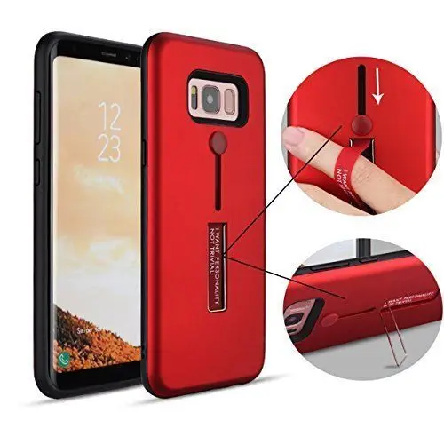 Hybrid Case for Samsung Galaxy S8 S9 Plus 7 Edge NOTE 9 8 IPhone X 6 6s 5S SE Invisible Stand Ring Holder Cover |