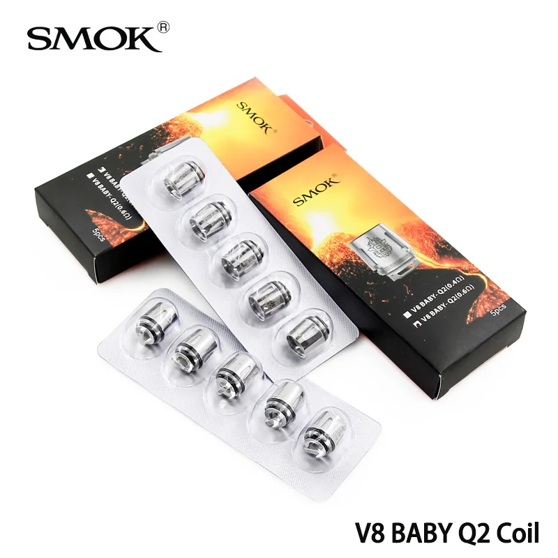 SMOK TFV8 детский Q2 катушка 0.4ом 0.6ом V8 детский M2 X4 T6 T8 T12 сетчатый сердечник для TFV8 детский зверь Танк Большой ребенок сопротивление
