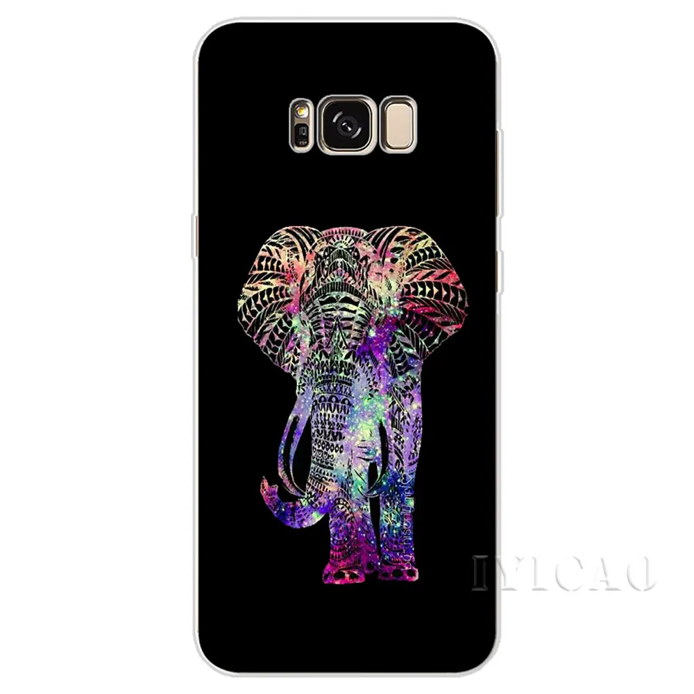 IYICAO с рисунками животных С Рисунком Слона жесткий чехол для Samsung Galaxy S6 S7 край S8 S9 S10