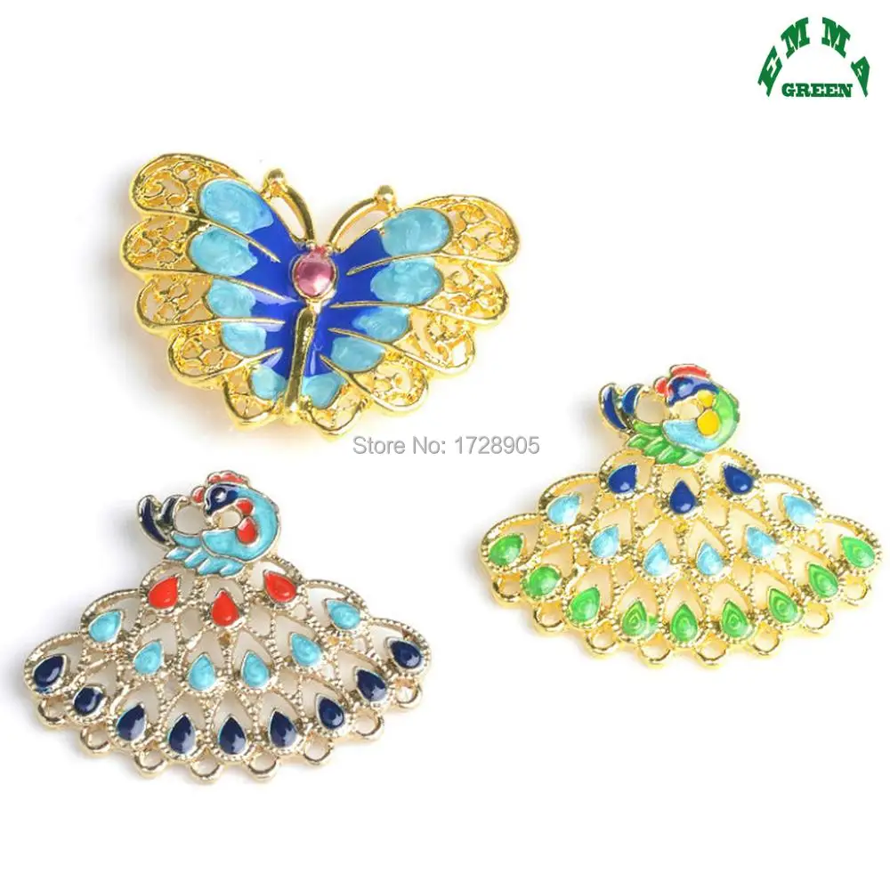 Павлин бабочка красивое насекомое Животное Очарование украшение кнопка с задним