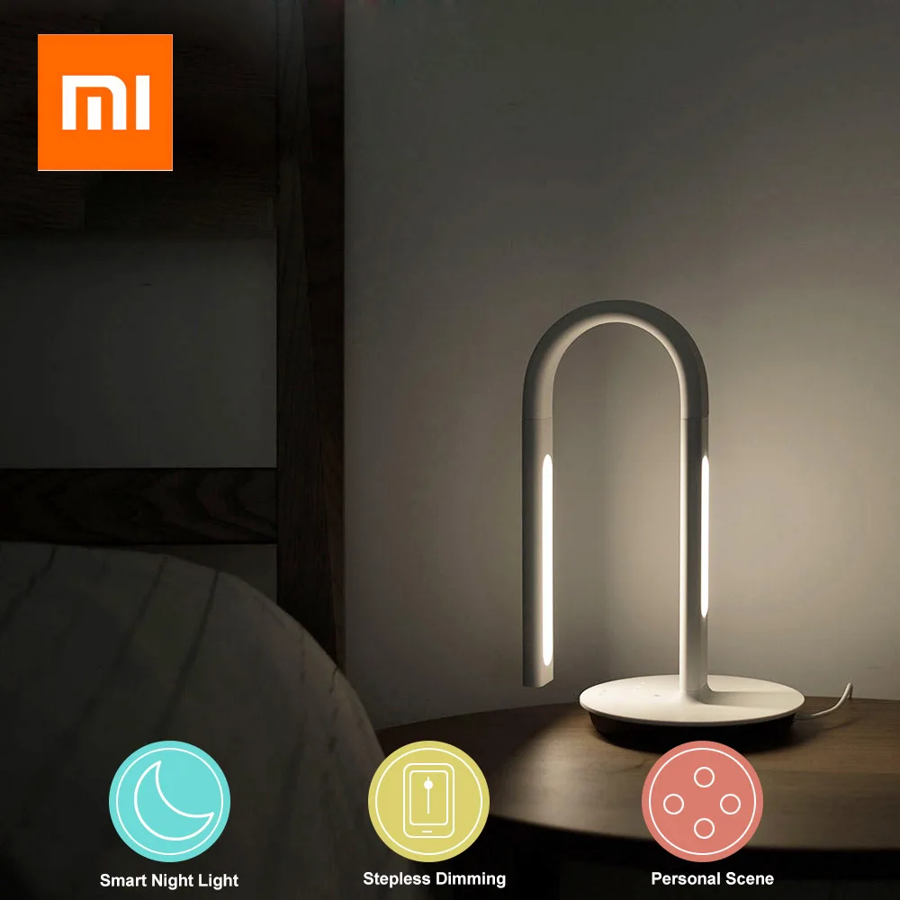 Оригинальный Xiaomi PHILIPS Smart control светодиодный LED Настольная лампа для чтения 2