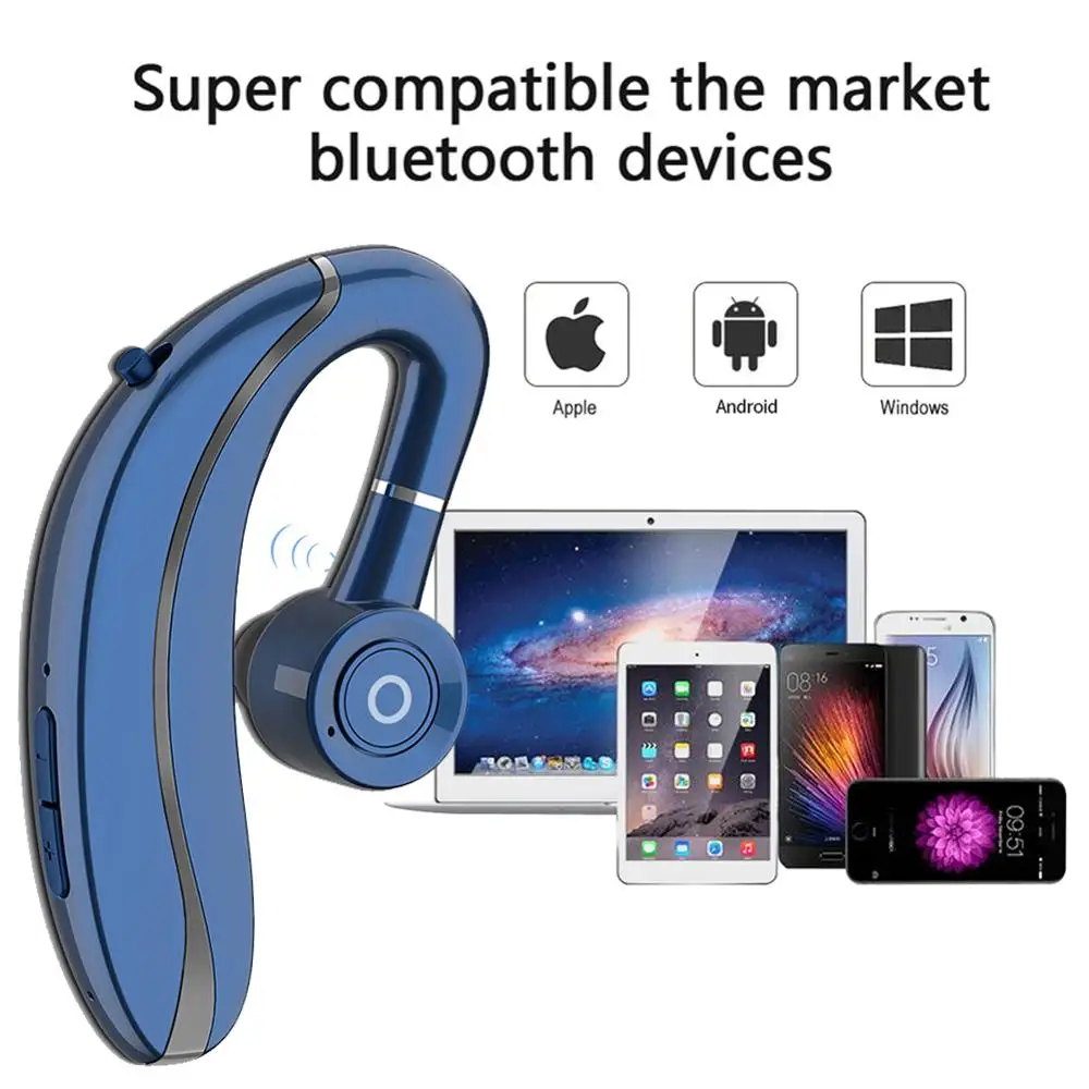 Bluetooth V5.0 наушники беспроводные с крючком 180 вращающимися для левых и правых ушей