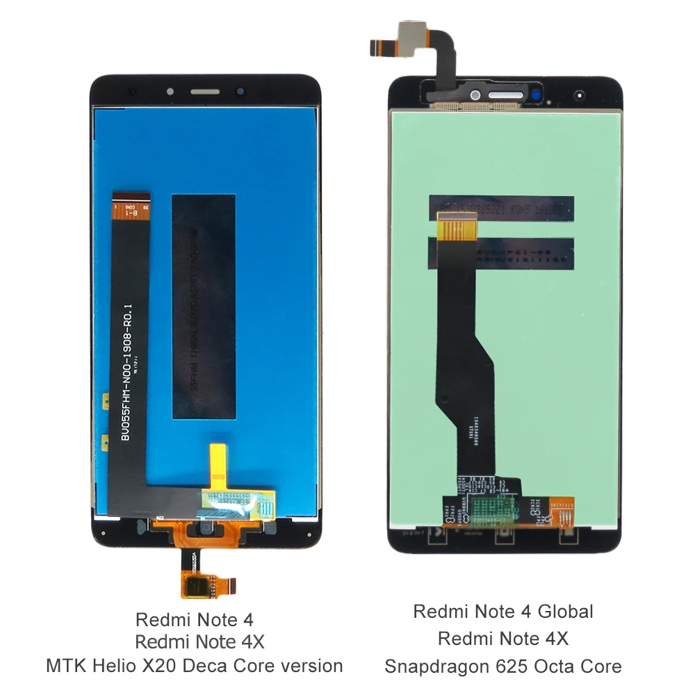 Экран на Xiaomi Redmi Note 4 ЖК-дисплей с сенсорным экраном дигитайзер в сборе для дисплей Xiaomi Redmi Note 4X экран Рамка запасных частей