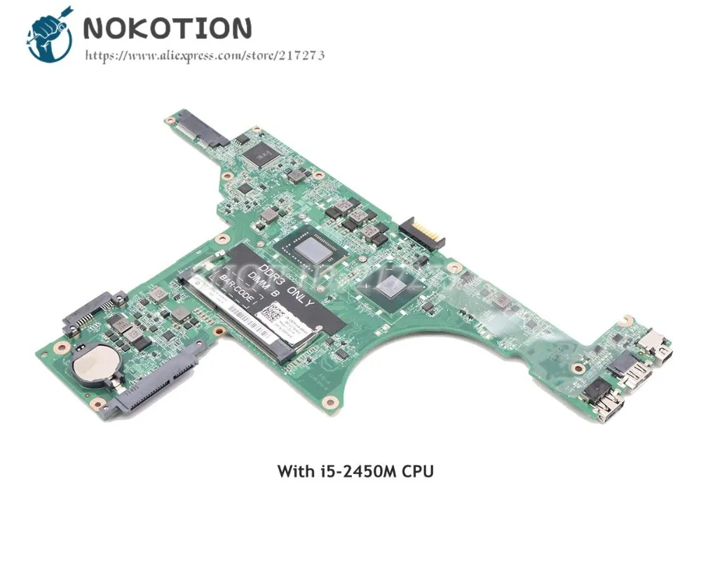 NOKOTION для Dell Inspiron 14Z N411Z материнская плата ноутбука DA0R05MB8D2 085MW9 CN основная I5 2450M CPU