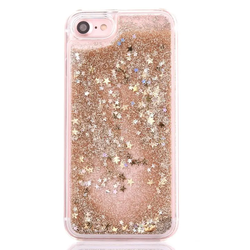 Liquid phone case sFor Funda iphone 8 7 For Coque Apple plus Luxury Glitter Dynamic Sand Back cover Capinha |