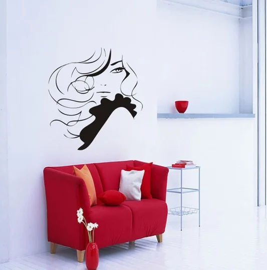 Сексуальная девушка стены виниловая наклейка для салона красоты спа стикеры