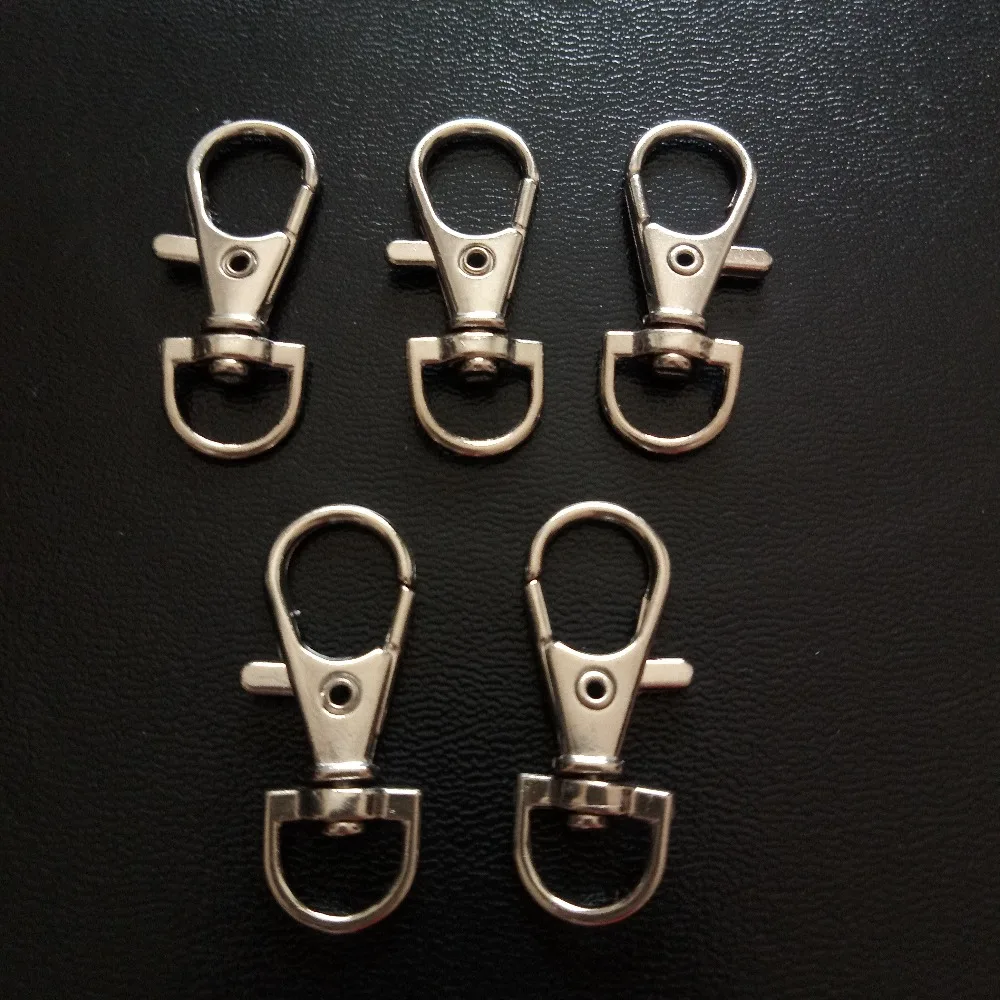 Wholesale 100pcs Metal Lobster Clasps Swivel Safety Snap Hooks For Backpacks Straps Key Chain Fashion Diy Jewelry Accessories | Украшения и