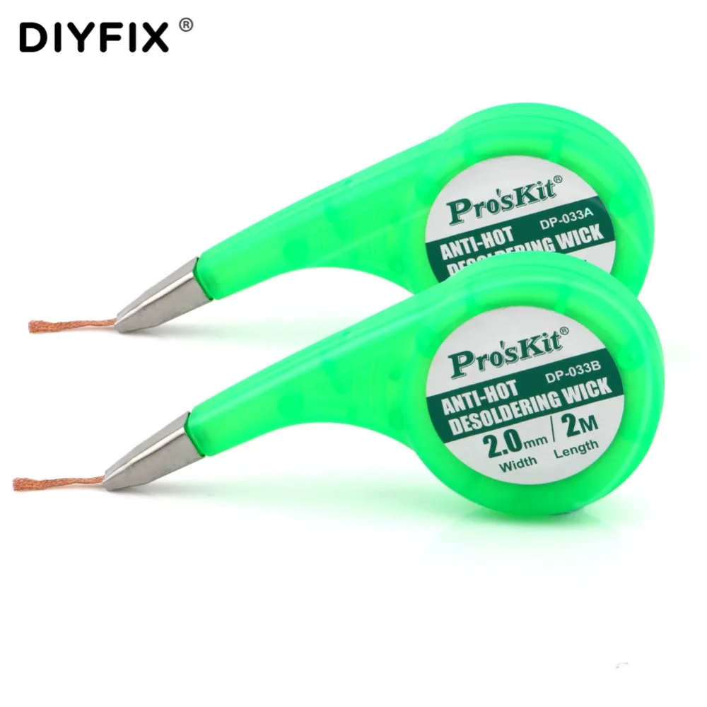 Фитиль для удаления припоя DIYFIX оплетка Вакуумная присоска насос инструмент BGA