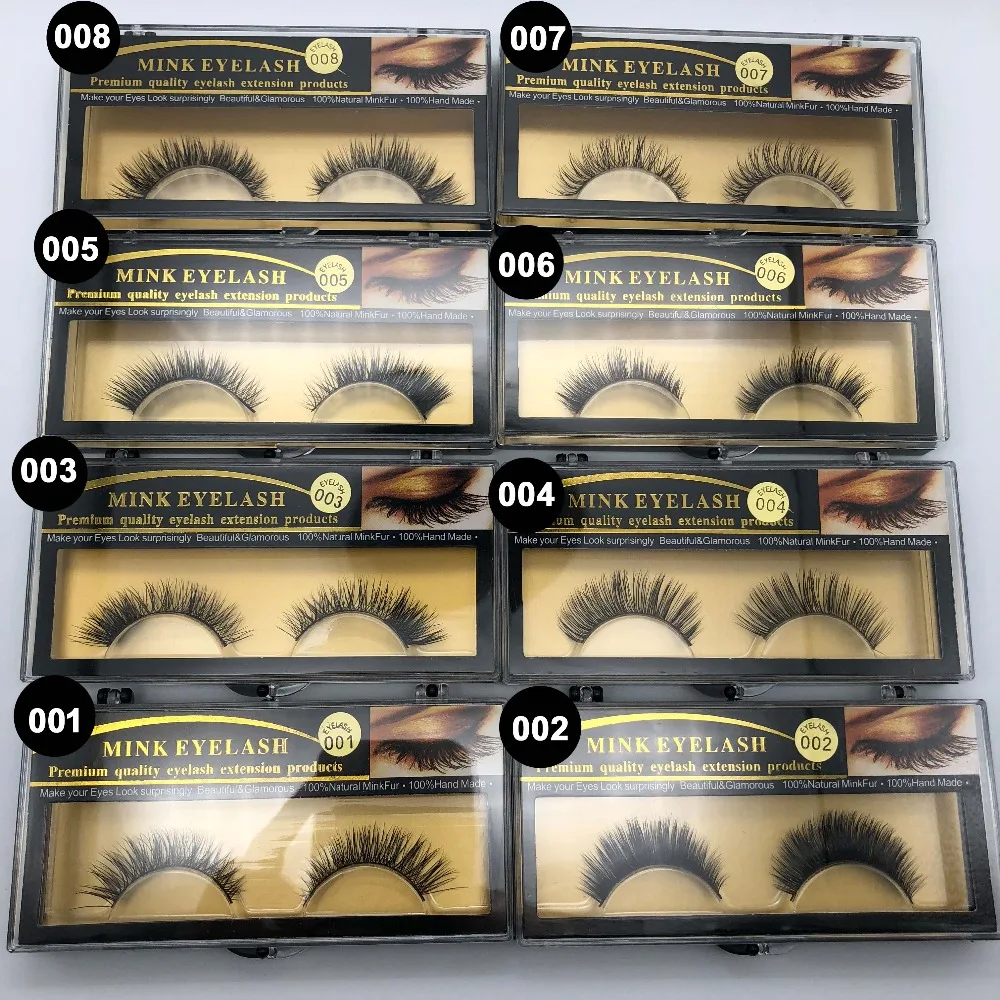 Makeup Mink Eyelash False Fake Eyelashes Handmade Natural Long Thick 100% Real ThickEye Lashes Extension | Красота и здоровье